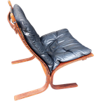 Originele Westnofa Siësta Chair, Low Back | Ingmar Relling | Zwart Leer thumbnail 1