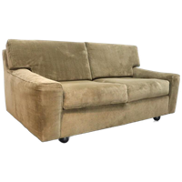 Artifort Vintage Bank 2Zits Groen Velours Ribstof