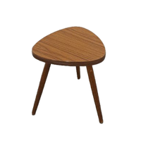 Bijzettafel Met Bruin Formica Blad, Plantentafel Nr. 21