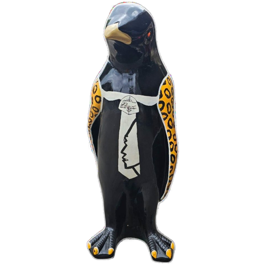 Large Resin Penguin By Michael Peetermans / Belgium 2014 / Signed By Artist / Unique Piece 1