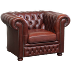 Engelse Rundleren Chesterfield Fauteuil Van Springvale Met Een Luxe Uitstraling thumbnail 1