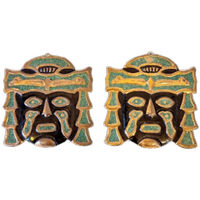 2 Vintage Wand Maskers Zuid Amerikaans