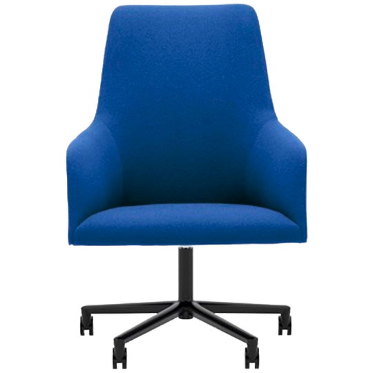 Andreu World | Alya Executive So1471 Kunstleer Aluminium Blauw 1