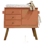Vintage Unieke Commode Babykamer Terracotta thumbnail 1