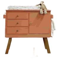 Vintage Unieke Commode Babykamer Terracotta