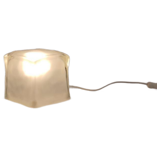 2x IKEA Iviken Ice Cube Lamp Ijsblokjes Lampen Glas Jaren 90 1