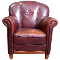 Vintage Topper, Schapenleren Clubfauteuil