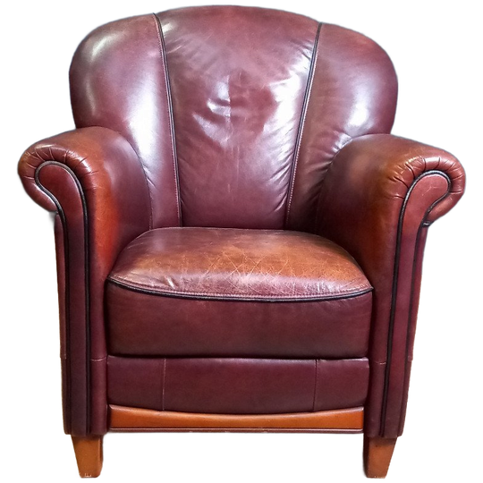 Vintage Topper, Schapenleren Clubfauteuil 1