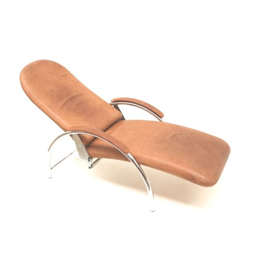 2x Optima Verstelbare Relax Fauteuil Van Ingmar Relling In Cognac Leer 1