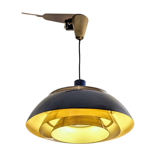 Zeldzame En Zeer Nette Vintage Lamellenlamp Van Dijkstra Uit De Jaren 60S/70S
