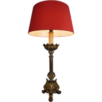 Rijkelijk Versierde Goud Kleurige Grote Lamp