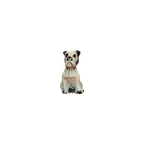 WIT Blauwe Hondje Beeldje thumbnail 1