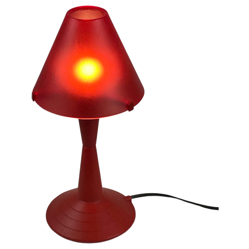 Veneta Lumi - Lulu - Serie Z2000 - ‘Laguna Light’ - Postmodern - Plastic Design - Tafellamp - Red