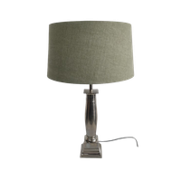 Hoge Tafellamp Met Groene Kap ('emperische Stijl')