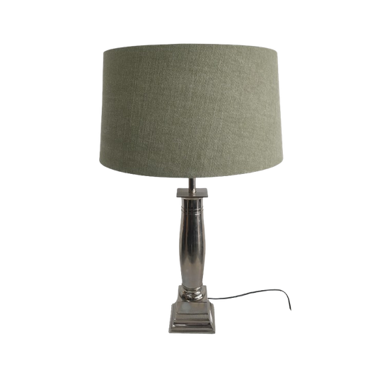 Hoge Tafellamp Met Groene Kap ('emperische Stijl') 1