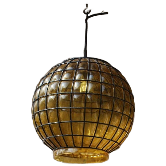 Hanglamp, Philips Npd 134 Caged Glass Pendant (3) 1