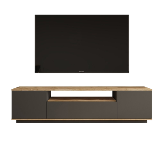 Evila | Originals Lowboard Met Plank Grijs 1