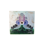 53 X Art Nouveau Tiles / Oven Tiles With Attach Holes 1920s thumbnail 1