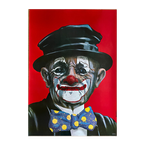A.pagowski - Old Clown Portrait Circus, Poster Printed 1983 thumbnail 1