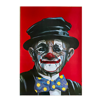 A.pagowski - Old Clown Portrait Circus, Poster Printed 1983