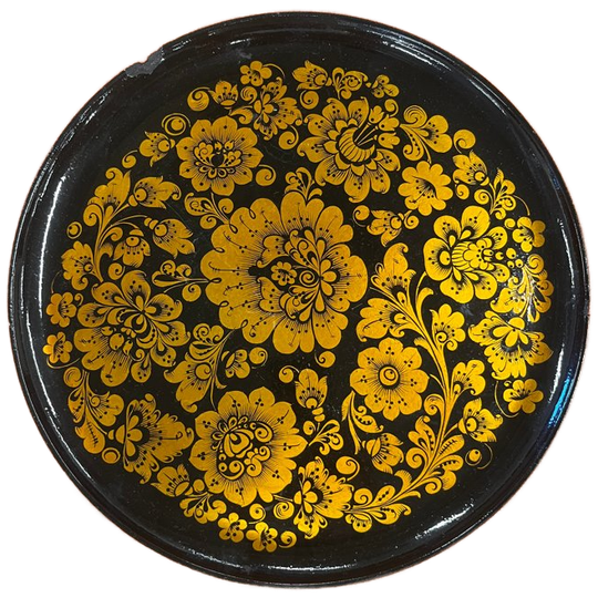 Russisch Handbeschilderd Dienblad Met Lichte Schade 1