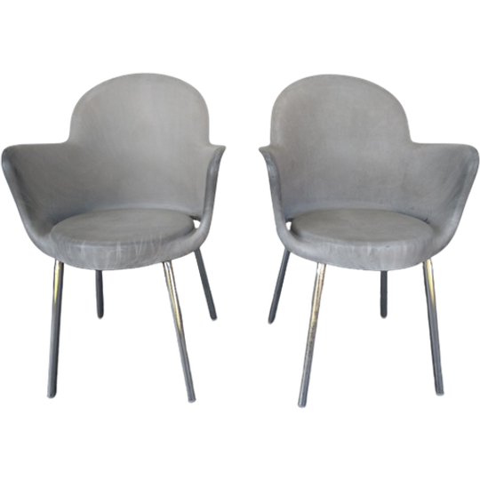 2x ( Set ) Sintesi Gogo Stoel, Design Marcello Ziliani In Betonlook 1
