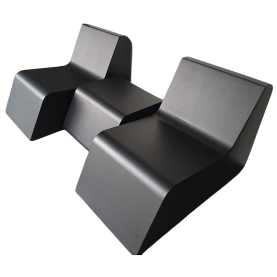 Design Stoelen + Poef Van Frederik Van Heereveld Voor Feek 1