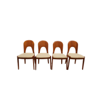 8540 4X Vintage Beige Eetkamerstoelen Niels Koefoed Hornslet