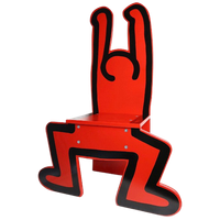 Keith Haring Kinderstoel / Decoratief Object Rood (Nieuw!)