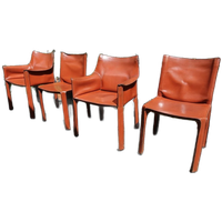 Mario Bellini Diner Chairs Cassina 1970’s Cab 412 & 413