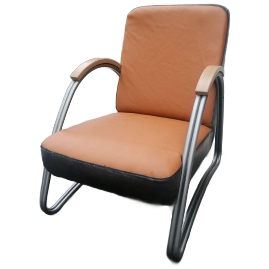 Vintage Fauteuil Leder 1