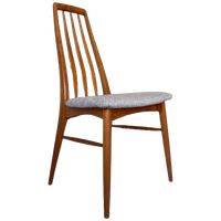 Zes Deens Vintage Houten Eetkamerstoelen Koefoed Hornslet