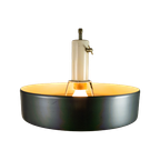 Anvia Almelo - J. Hoogervorst - "model 4017" - Ufo Hanglamp - Antraciet - Dutch Design - 60's thumbnail 1