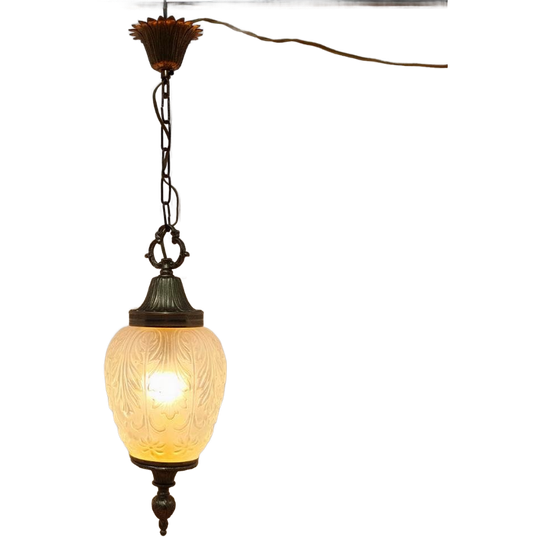 Antieke Hollywood Regency Hanglamp Plafondlamp. 1
