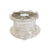 Vintage Persglas Rechaud Theelichthouder 3-Delig | Kerst