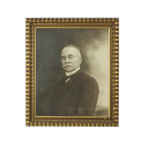 Grote Oude Foto Portret Oude Man Gouden Lijst Hars Brugge 1921 thumbnail 1