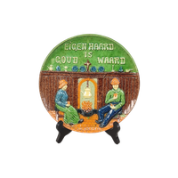 Vlaams Aardewerk Wandbord Met Spreuk