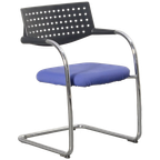 Vitra Vergaderstoel, Paars, Sledeframe thumbnail 1