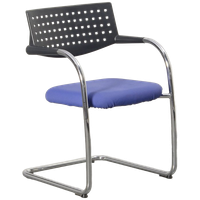 Vitra Vergaderstoel, Paars, Sledeframe