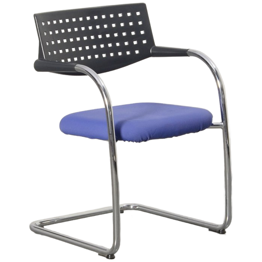 Vitra Vergaderstoel, Paars, Sledeframe 1