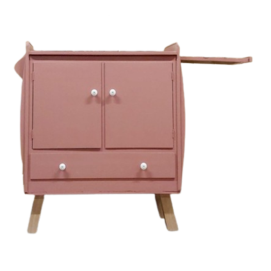 Vintage Commode Lynn Oud Roze Kleur 1
