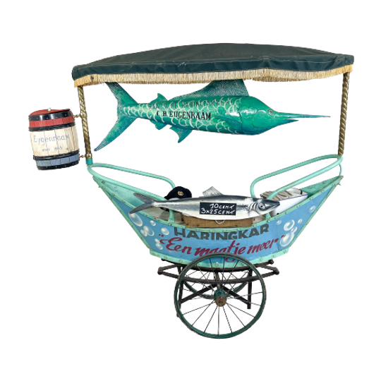 Vintage Vis Verkoop Marktkraam Decoratie 1