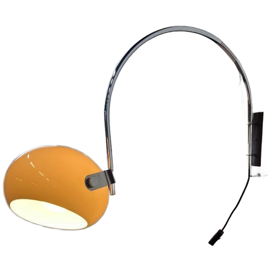 Vintage Spacea Age Wandlamp /booglamp Dijkstra 1