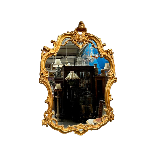 Vergulde Spiegel. Hout. 1