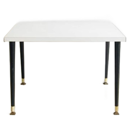 Witte Vierkante Formica Salontafel 1