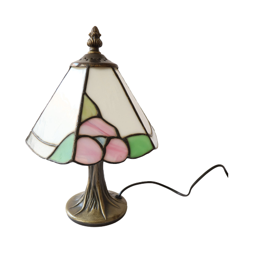 Schattig Vintage Tiffany Tafellampje, Voor 2000