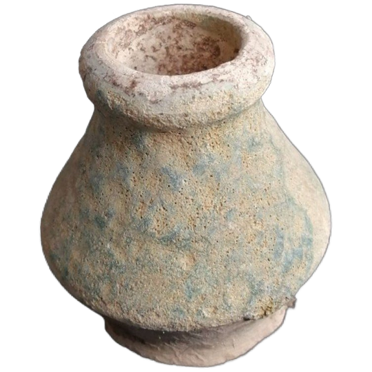 Oud-chinees Ming Aardewerk Geglazuurde Cosmetica Pot 1