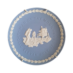 Blue Jasperware, Apollo Eleven Man On The Moon, Wedgwood Plate thumbnail 1