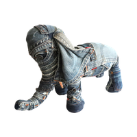 Vintage Olifant Gemaakt Van Levis Jeans