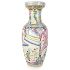 Grote Vintage Chinese Vaas (62Cm) thumbnail 1